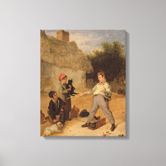 Impressão Em Tela A Armadilha de Rato (óleo no painel) (Frente)