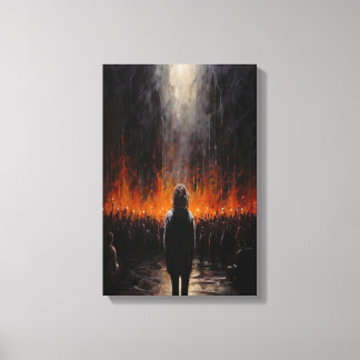 Impressão Em Tela A Arte Abstrato Dramática