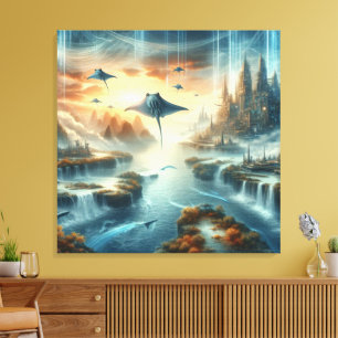Impressão Em Tela A Arte da Fantasia do Novo Mundo