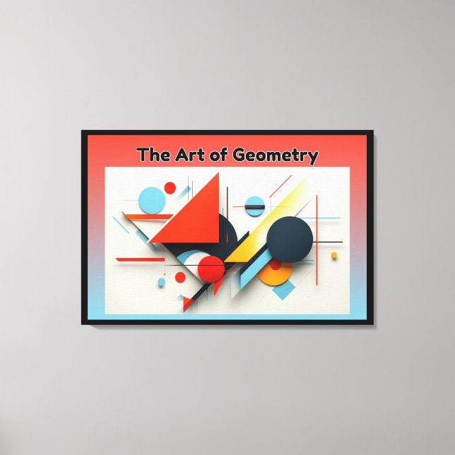 Impressão Em Tela A Arte da Geometria (Frente)