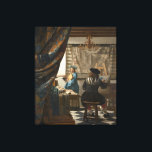 Impressão Em Tela A Arte da Pintura<br><div class="desc">A Arte da Pintura de Johannes Vermeer 1667 sobre a canvas</div>