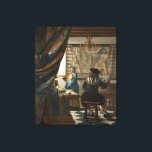 Impressão Em Tela A Arte da Pintura<br><div class="desc">A Arte da Pintura de Johannes Vermeer 1667 sobre a canvas</div>