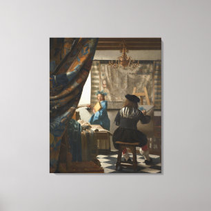 Impressão Em Tela A arte da pintura por Johannes Vermeer
