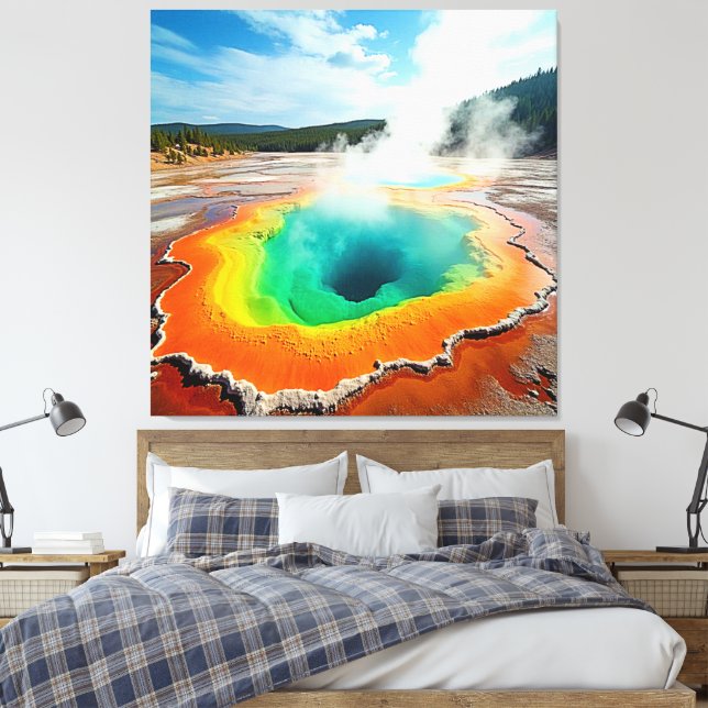 Impressão Em Tela A Arte Quente Colorida da Natureza (Insitu(Quarto))