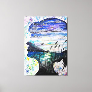 Impressão Em Tela A Baía Dos Sonhos - Aquarela
