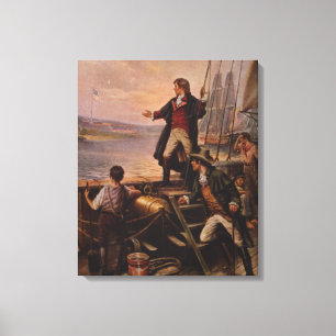 Impressão Em Tela A Bandeira Estrelada Luz Edward Percy Moran