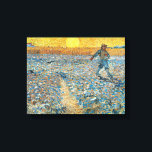 Impressão Em Tela A Bandeja | Vincent van Gogh<br><div class="desc">O Sower (1888), de Vincent van Gogh, é uma poderosa pintura Poste-impressionista que retrata um fazendeiro semeando sementes em um vasto campo sob um céu amarelo radiante. A trabalho de arte reflete a admiração de Van Gogh pelo trabalho rural e seu fascínio pelos ciclos da natureza. A paleta de cores...</div>
