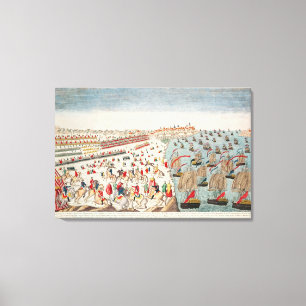 Impressão Em Tela A batalha de Yorktown, o 19 de outubro de 1781