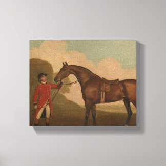 Impressão Em Tela "A Bay Horse with Groom", por George Stubbs