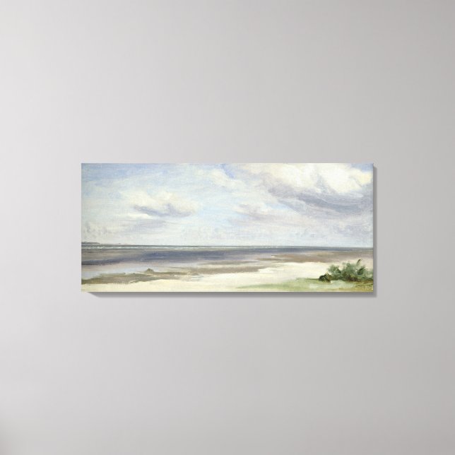 Impressão Em Tela A Beach no Mar Báltico em Laboe, 1842 (Frente)