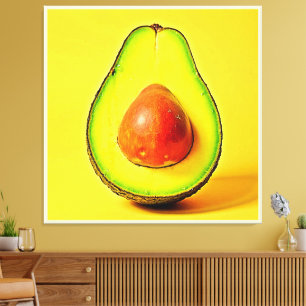 Impressão Em Tela A Beleza de um Design Avocado Saudável