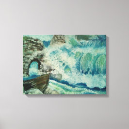 Impressão Em Tela A beleza de um surf forte