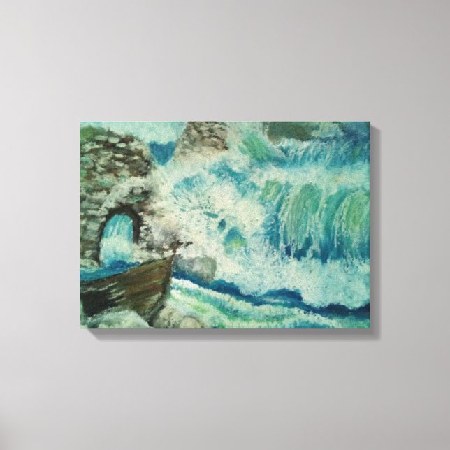 Impressão Em Tela A beleza de um surf forte (Frente)