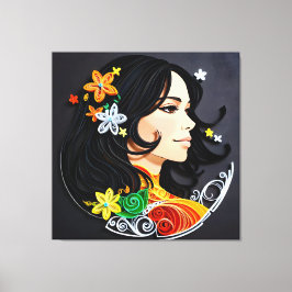 Impressão Em Tela A Beleza de uma Madame
