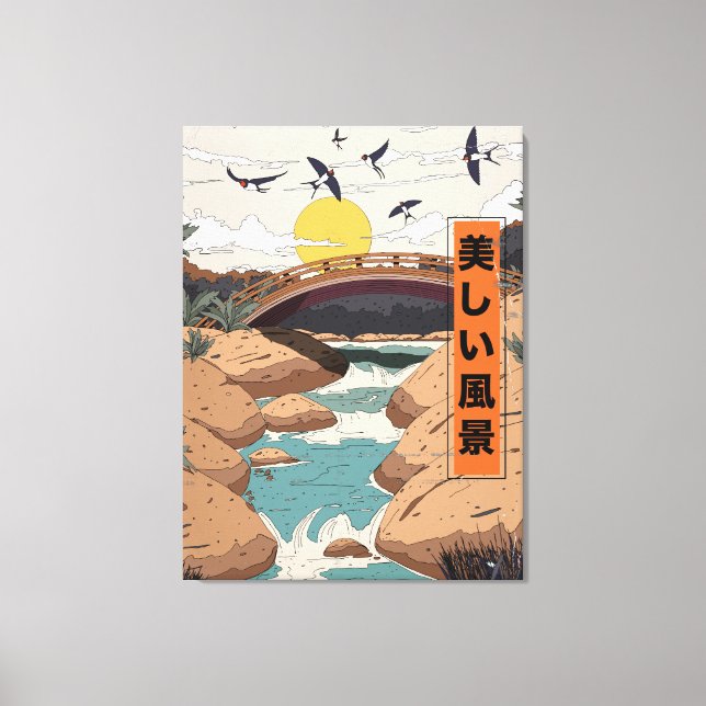 Impressão Em Tela A Belíssima Paisagem (Frente)