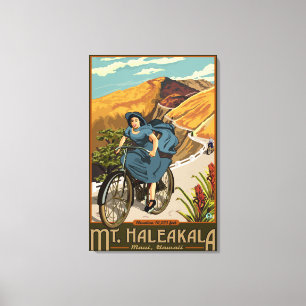 Impressão Em Tela A bicicleta do Mt. Haleakala monta Havaí