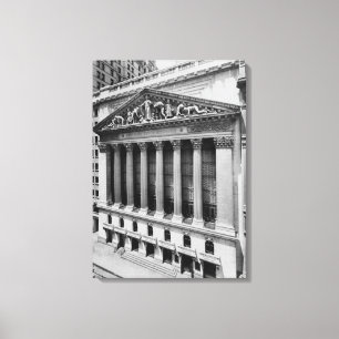 Impressão Em Tela A bolsa de valores Fotografia do vintage NYC