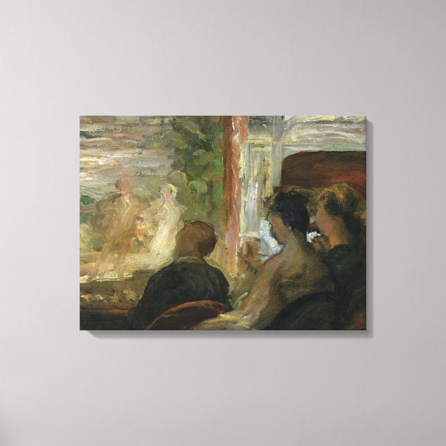 Impressão Em Tela A Box no Teatro, c.1865-70 (Frente)