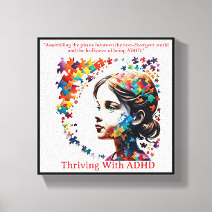 Impressão Em Tela A Brilhância do ADHD