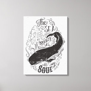 Impressão Em Tela A brisa de mar é perfume