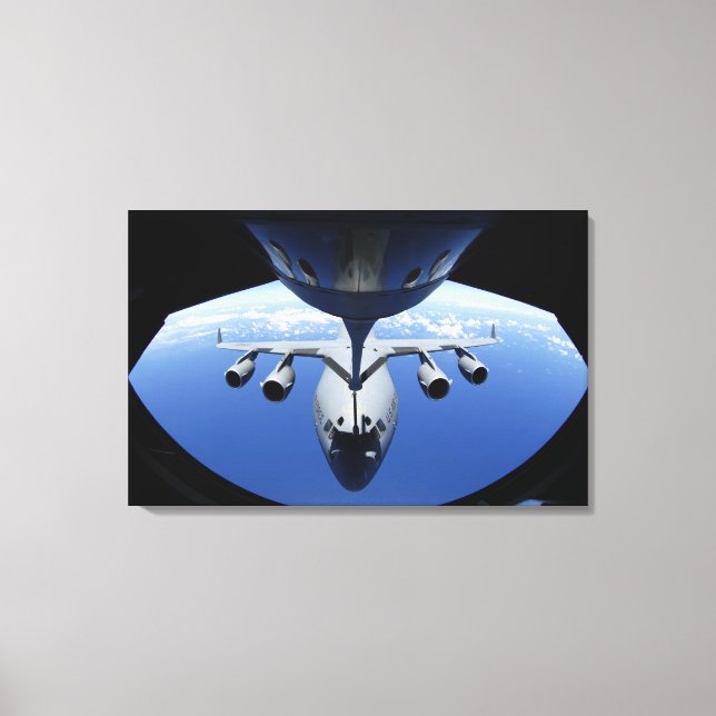 Impressão Em Tela A C-17 Globemaster III recebe combustível (Frente)