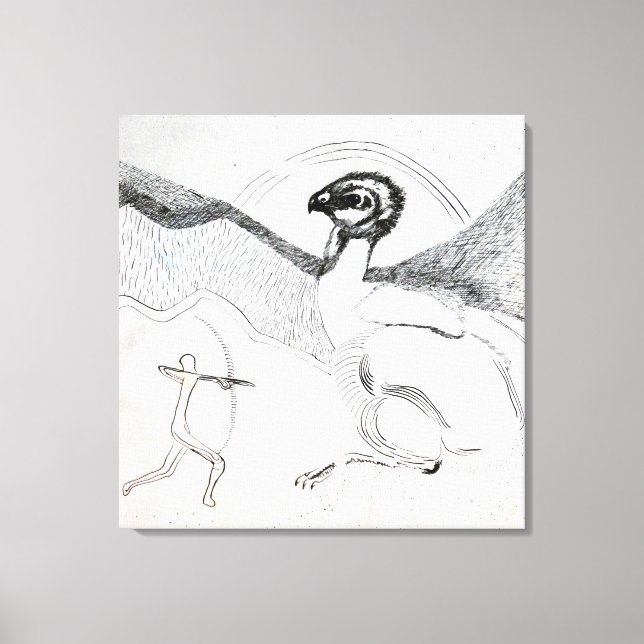 Impressão Em Tela A Caça (Frente)