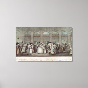 Impressão Em Tela A caminhada da galeria do Palais Royal, 1787