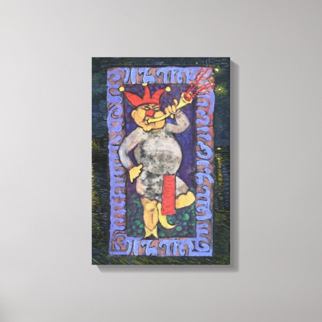 Impressão Em Tela A Carta do Tolo Tarot (Frente)