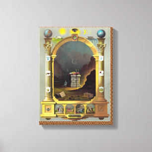 Impressão Em Tela A carta maçónica