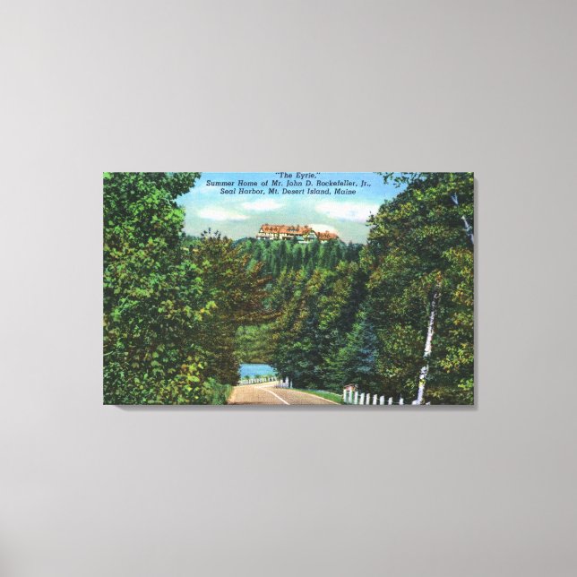 Impressão Em Tela A Casa Eyrie, John D Rockefeller Jr (Frente)