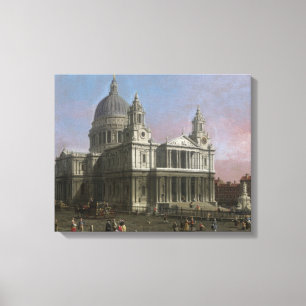 Impressão Em Tela A catedral de St Paul, 1754 (óleo em canvas)