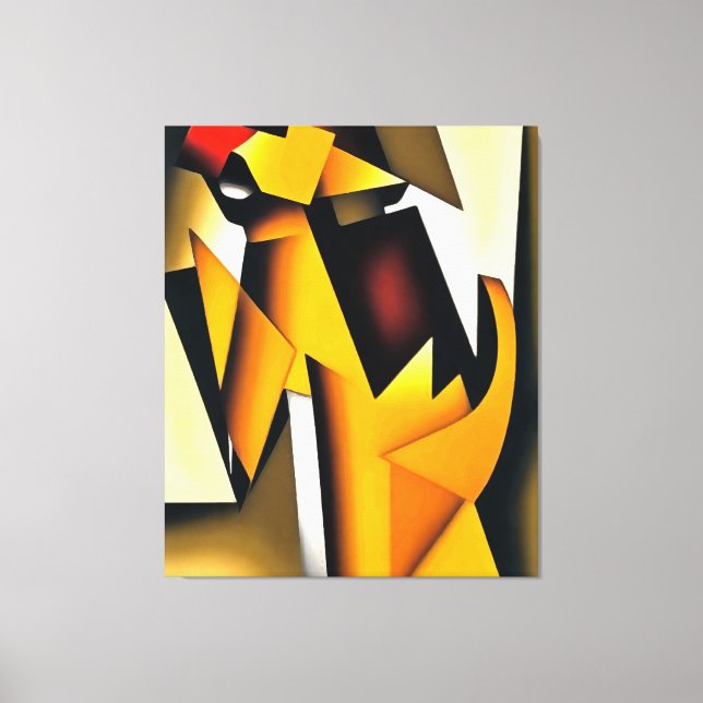 Impressão Em Tela A Cauda A Amarrar A Arte Geométrica Abstrato (Frente)