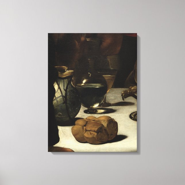 Impressão Em Tela A Ceia em Emmaus, 1601 (Frente)