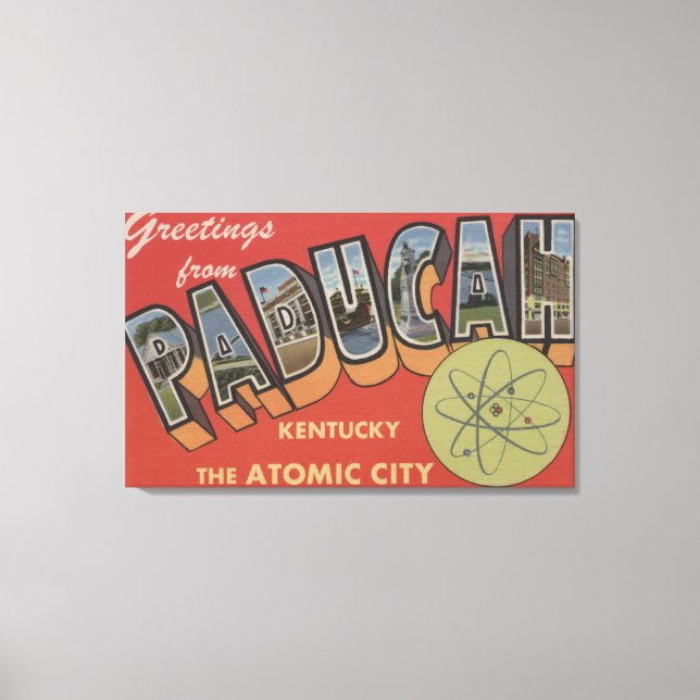 Impressão Em Tela A cidade atômica - Cenas grandes de letras (Frente)