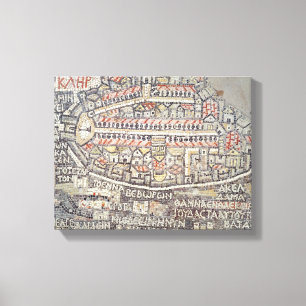 Impressão Em Tela A cidade de Jerusalem e dos arredores