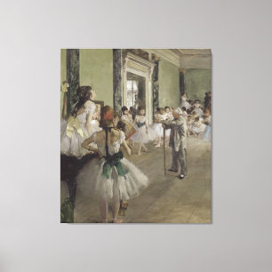 Impressão Em Tela A classe de Balé de Edgar Degas