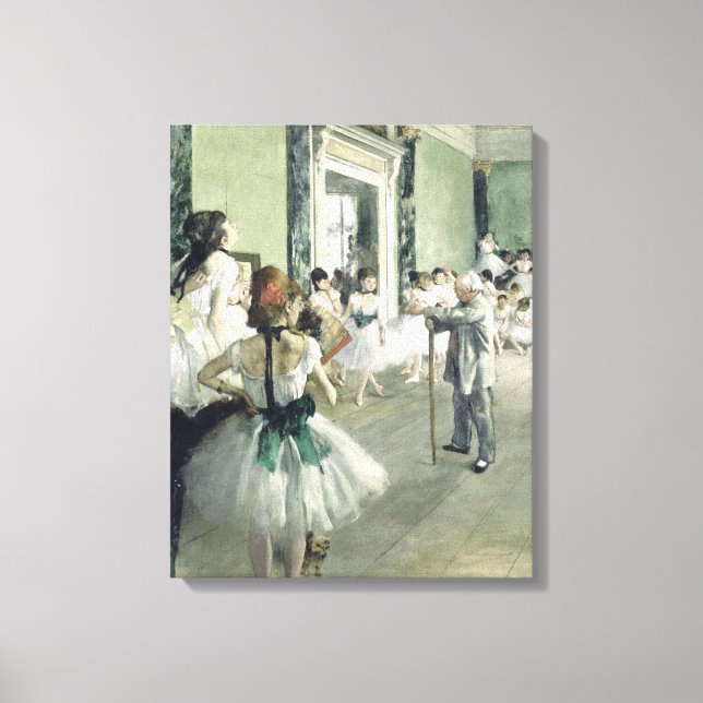 Impressão Em Tela A Classe de Balé Edgar Degas (Frente)
