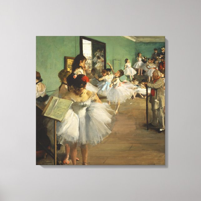 Impressão Em Tela A classe de dança | Edgar Degas (Frente)