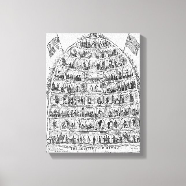 Impressão Em Tela A Colmeia Britânica, 1867 (Frente)