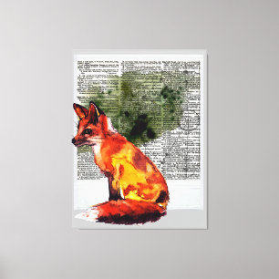 Impressão Em Tela A Cor de Água de Fotos Instantânea da Fox Definiti