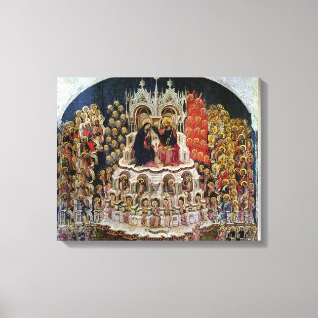 Impressão Em Tela A coroação da Virgem no Paraíso, 1438 (Frente)