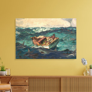 Impressão Em Tela A Corrente do Golfo   Winslow Homer  