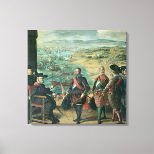 Impressão Em Tela A defesa de Cadiz contra o inglês, 1634