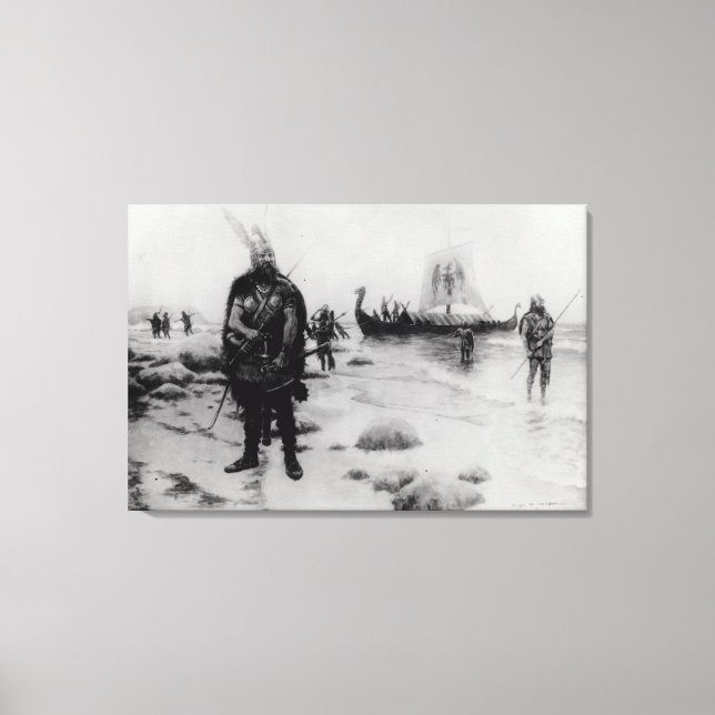 Impressão Em Tela A descoberta da América por Leif Eriksson (Frente)