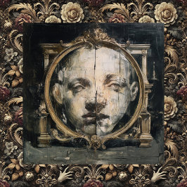 Impressão Em Tela A Divisão Espiritual — Arte Gótica Surrealista Fin