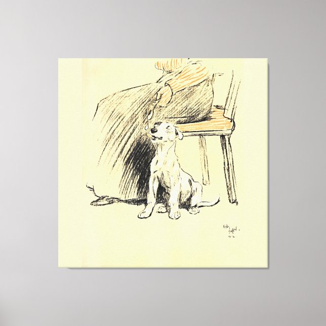 Impressão Em Tela A Dog Day Pl 12 (1902) Cecil Charles Windsor (Frente)