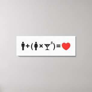 Impressão Em Tela A Equação do Amor para as Mulheres