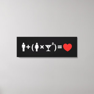 Impressão Em Tela A Equação do Amor para as Mulheres