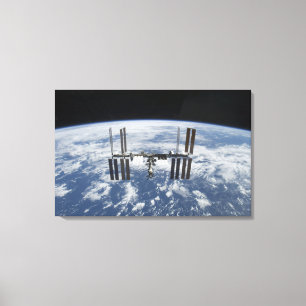 Impressão Em Tela A estação espacial internacional na órbita