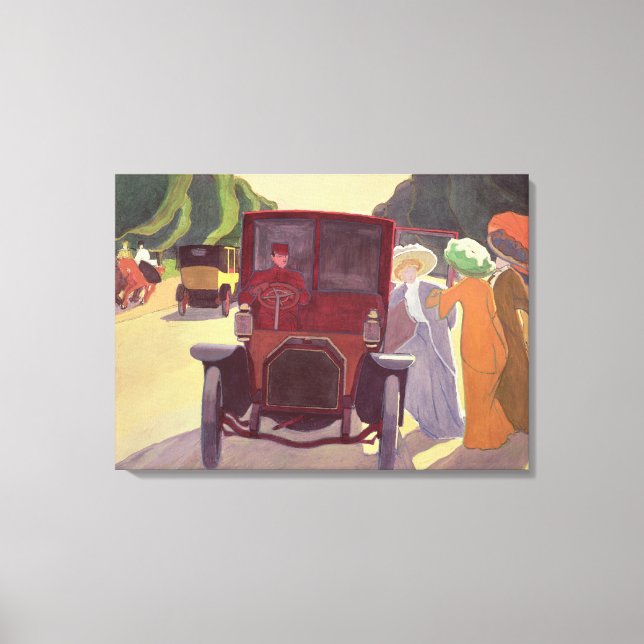 Impressão Em Tela A estrada com Acacias, 1908 (Frente)